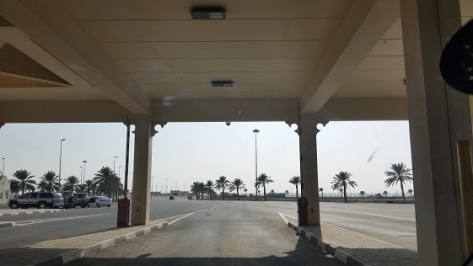 booth and cabin at saudi qatar border